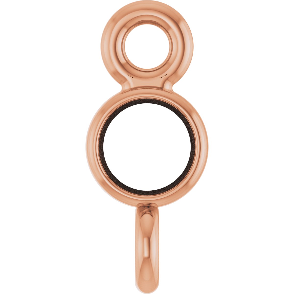 Round Bezel-Set Link