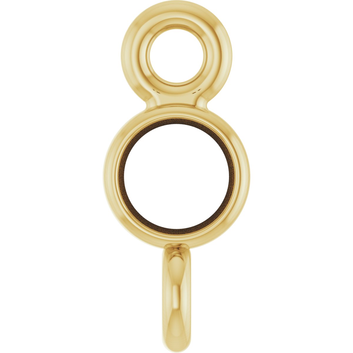 Round Bezel-Set Link