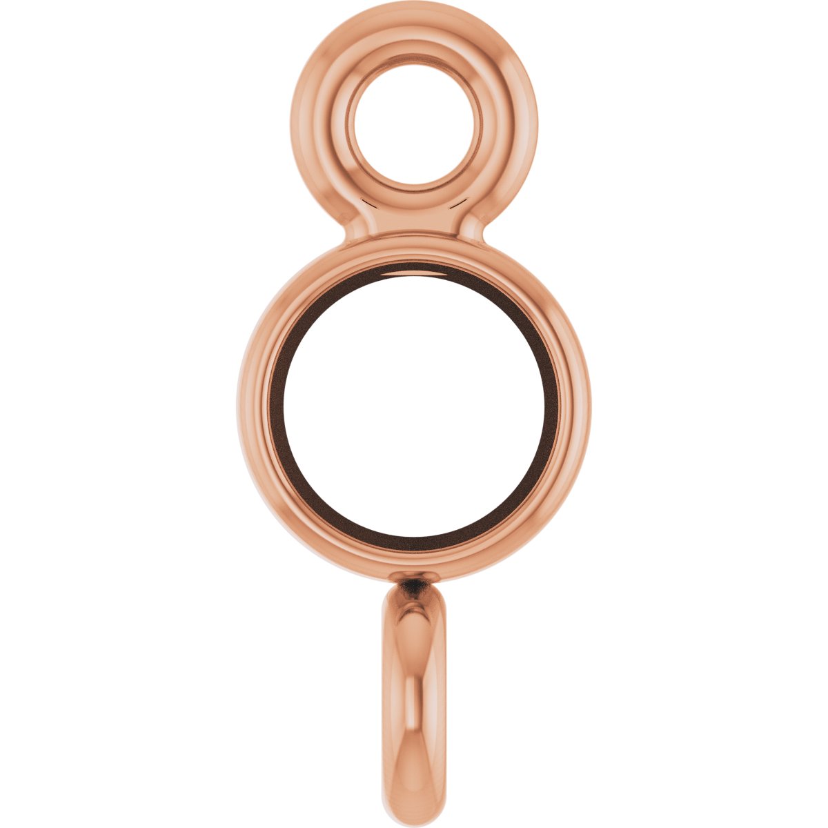 Round Bezel-Set Link