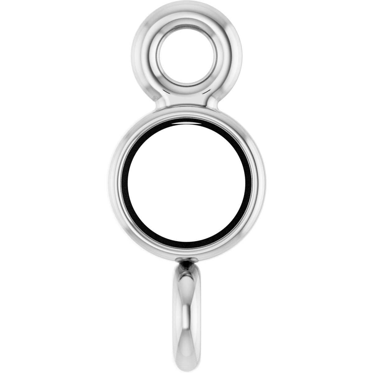 Round Bezel-Set Link