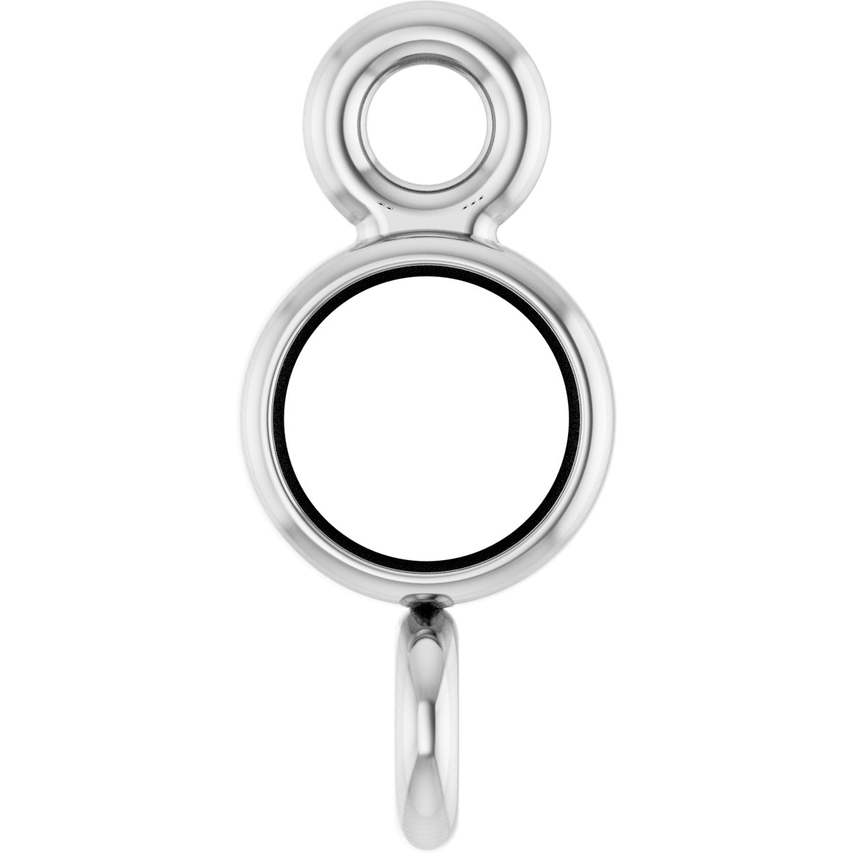 Round Bezel-Set Link