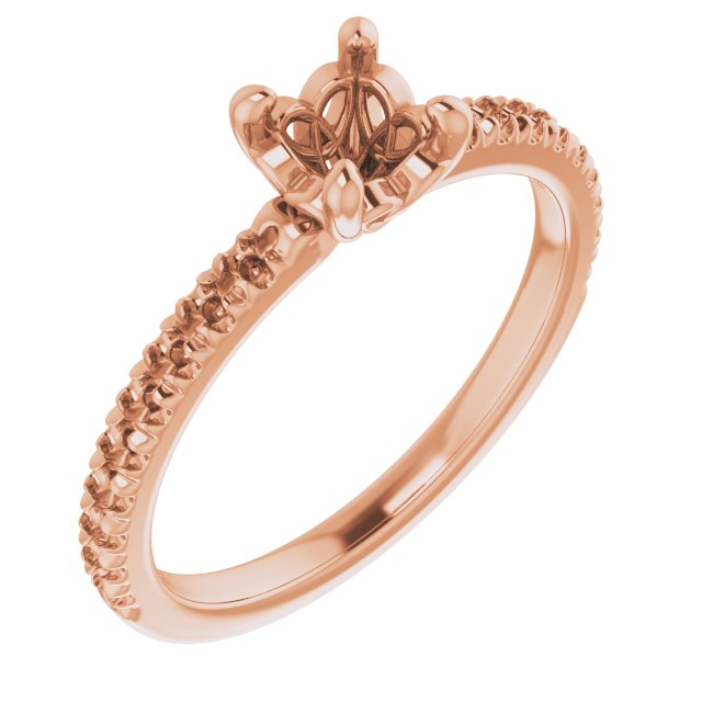 Accented Celtic-Inspired Engagement Ring or Band