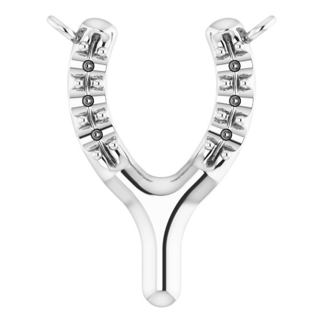 Petite Wishbone Necklace or Center