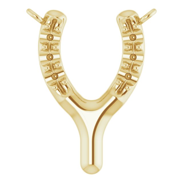 Petite Wishbone Necklace or Center