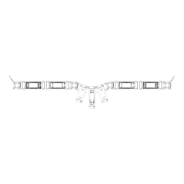Baguette Bar Necklace or Center