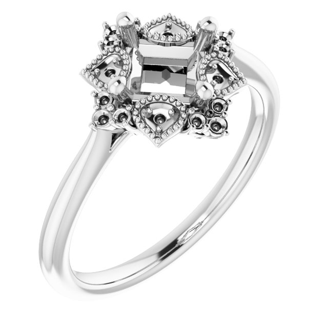 Accented Engagement Ring or Band