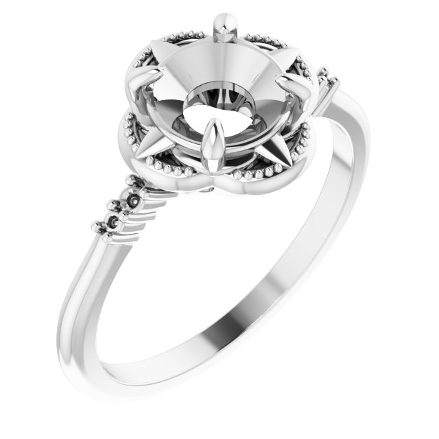 Accented Engagement Ring or Band