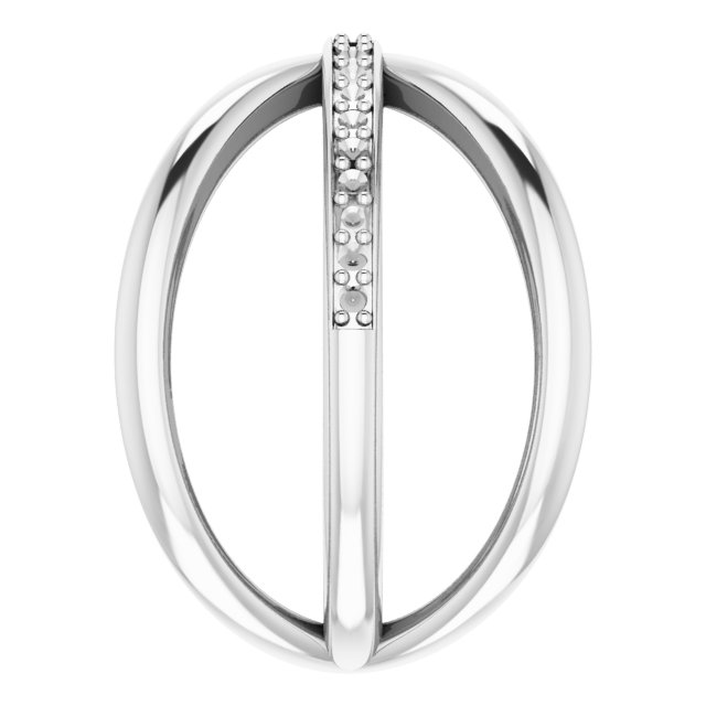 14K White 1/6 CTW Diamond Criss-Cross Ring