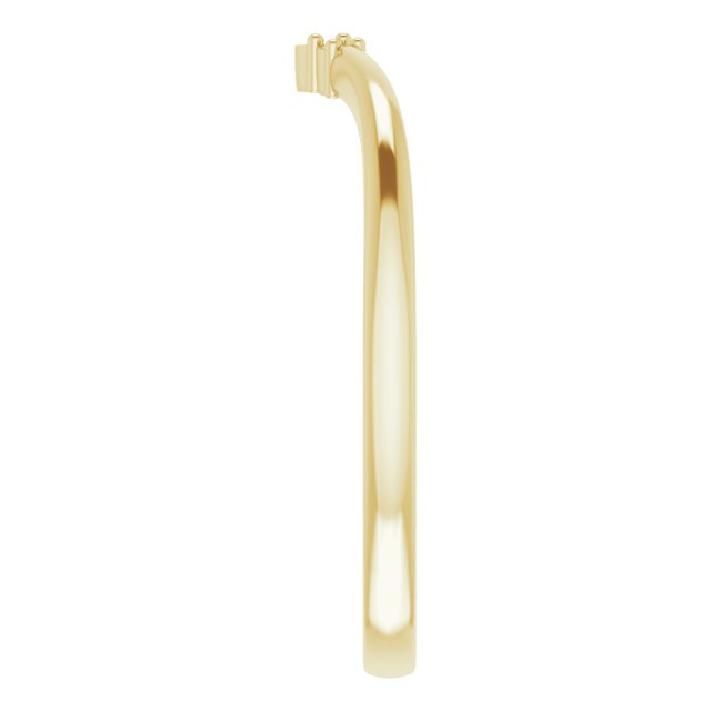 14K Yellow .03 CTW Natural Diamond Matching Band-4