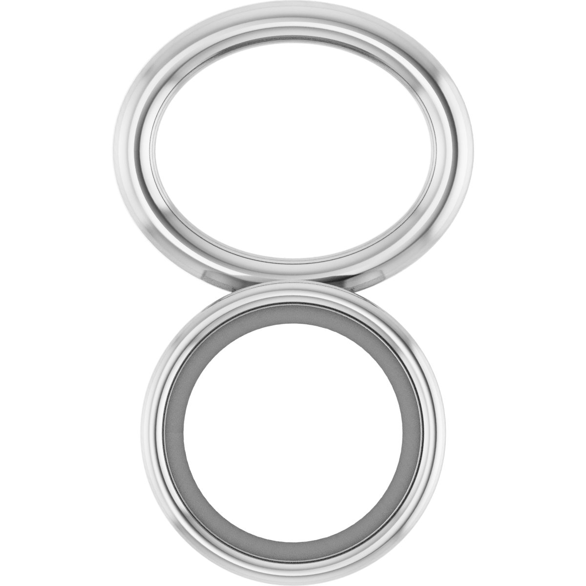 Bezel-Set Hoop Dangle