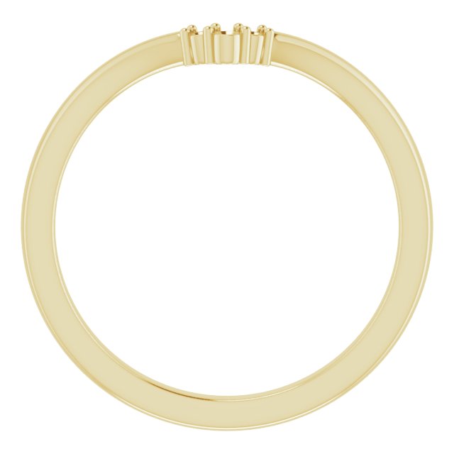 14K Yellow .03 CTW Natural Diamond Matching Band-2