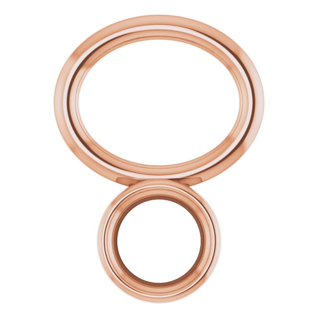 Bezel-Set Hoop Dangle