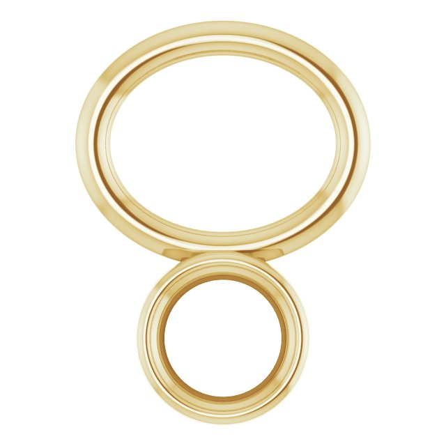 Bezel-Set Hoop Dangle