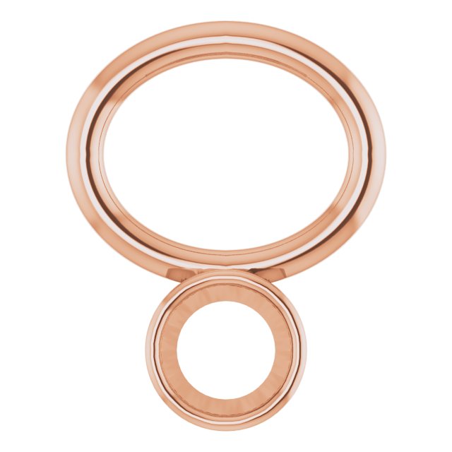 Bezel-Set Hoop Dangle