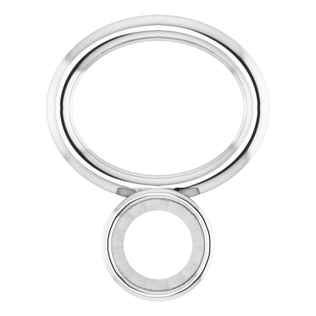 Bezel-Set Hoop Dangle