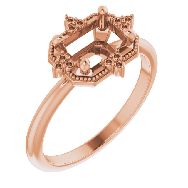 Accented Engagement Ring or Band