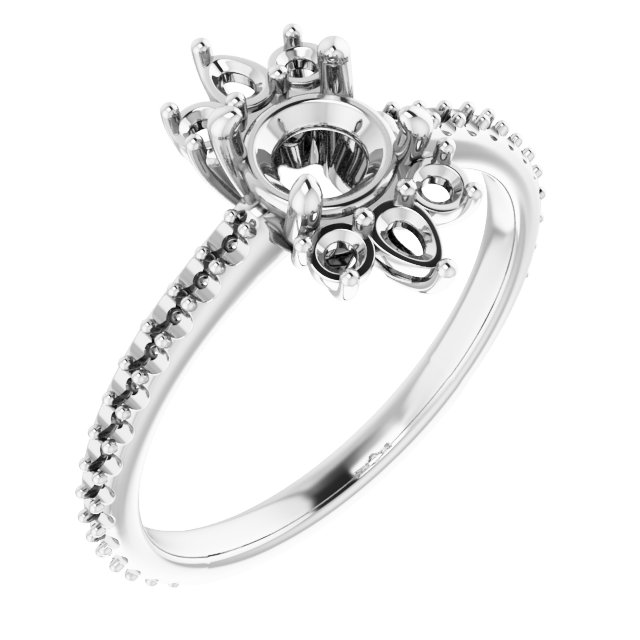 Accented Engagement Ring or Band