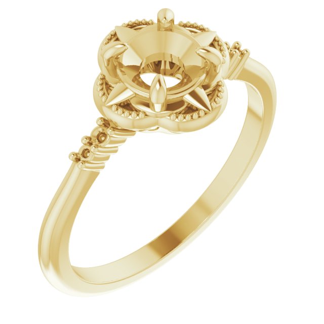 Accented Engagement Ring or Band