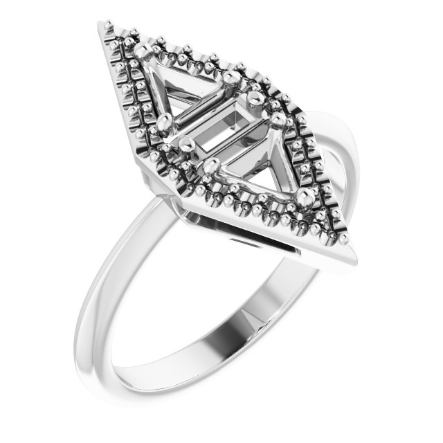 Two-Stone Halo-Style Engagement Ring or Band