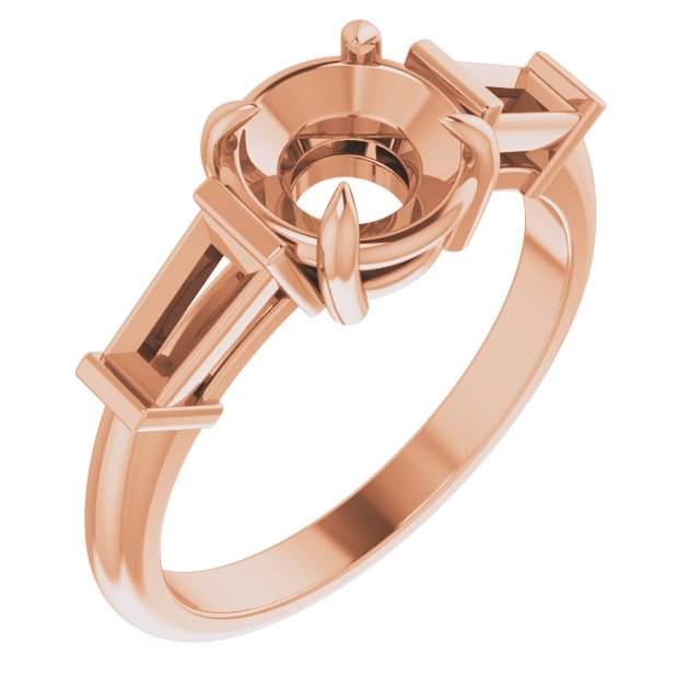 Accented Engagement Ring or Band