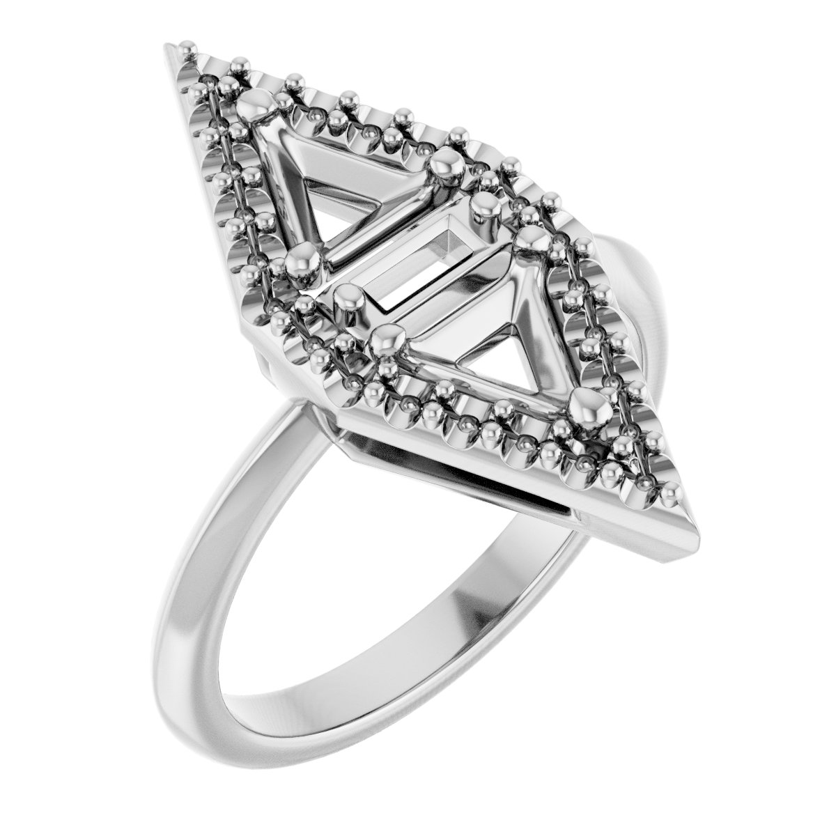 Two-Stone Halo-Style Engagement Ring or Band
