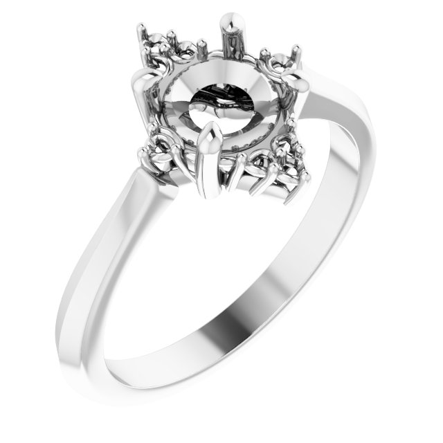 Accented Engagement Ring or Band