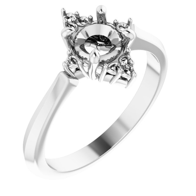 Accented Engagement Ring or Band