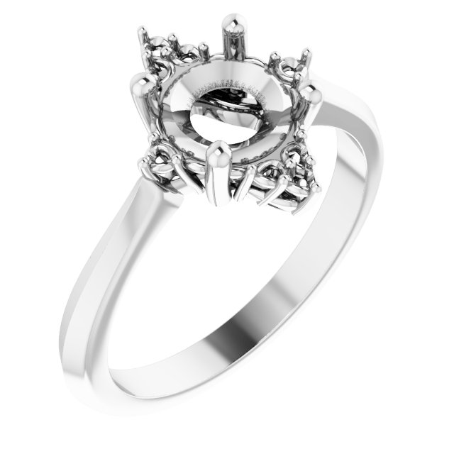 Accented Engagement Ring or Band