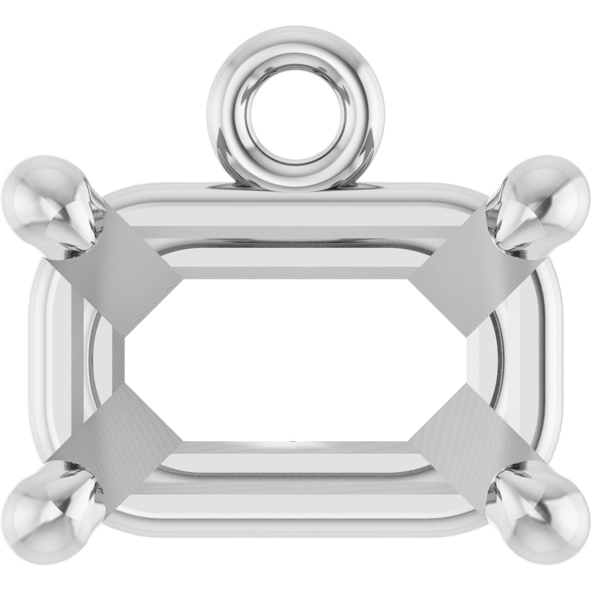 Round 4-Prong Basket Dangle