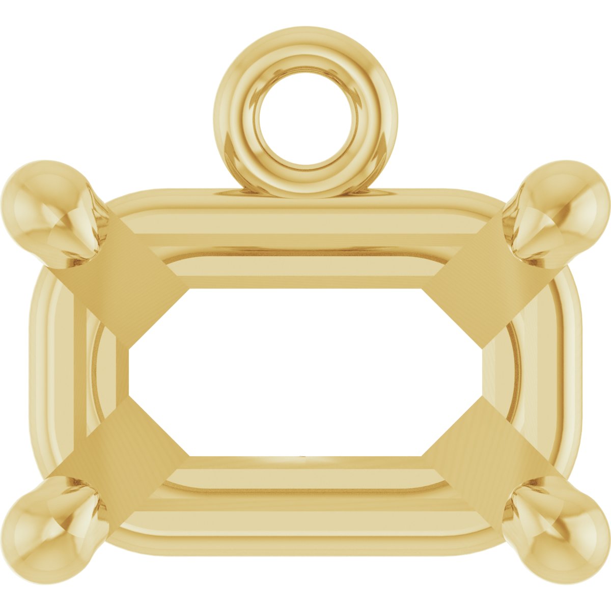 Round 4-Prong Basket Dangle