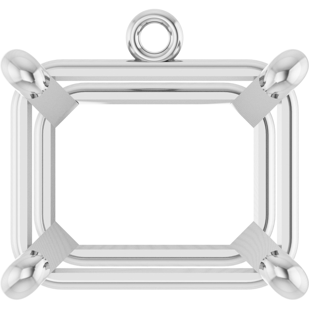 Round 4-Prong Basket Dangle