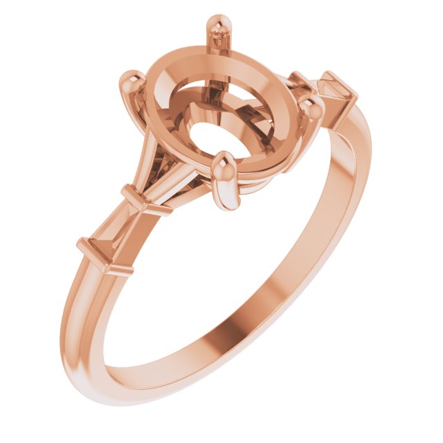 Accented Engagement Ring or Band