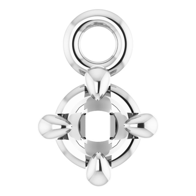 Round 4-Prong Claw Dangle