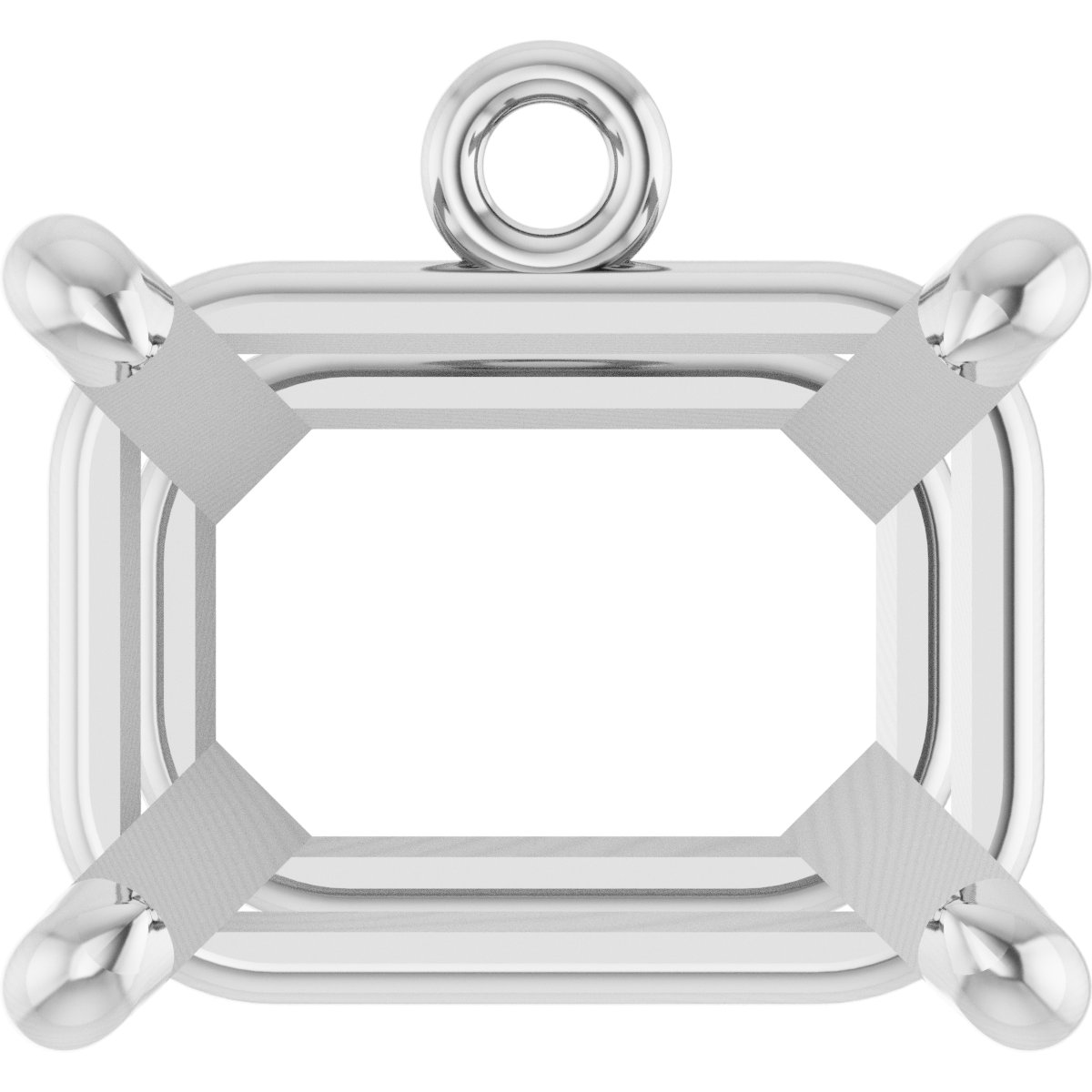 Round 4-Prong Basket Dangle