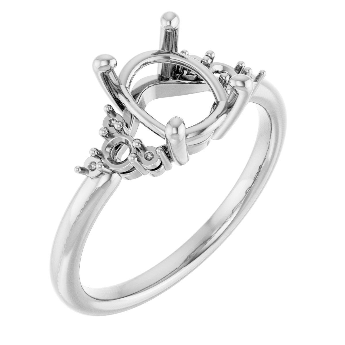 Accented Engagement Ring or Band