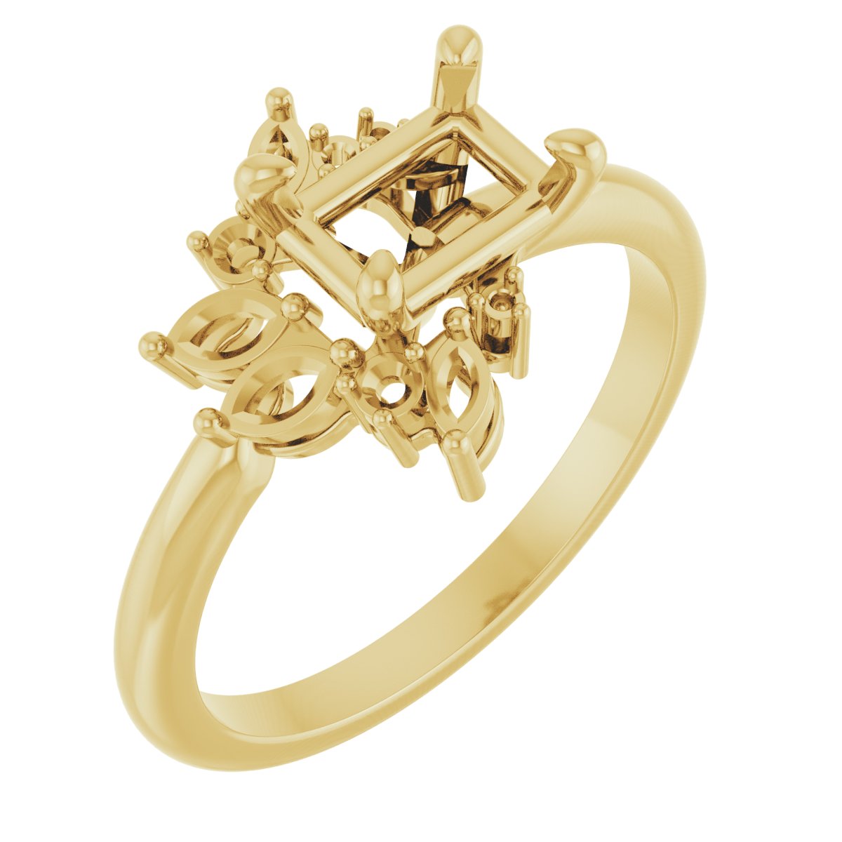 Accented Engagement Ring or Band