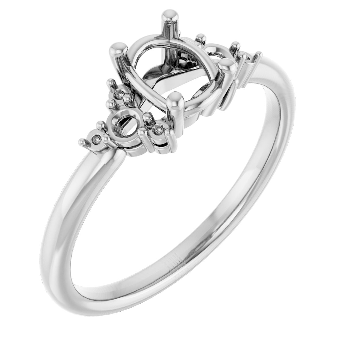 Accented Engagement Ring or Band