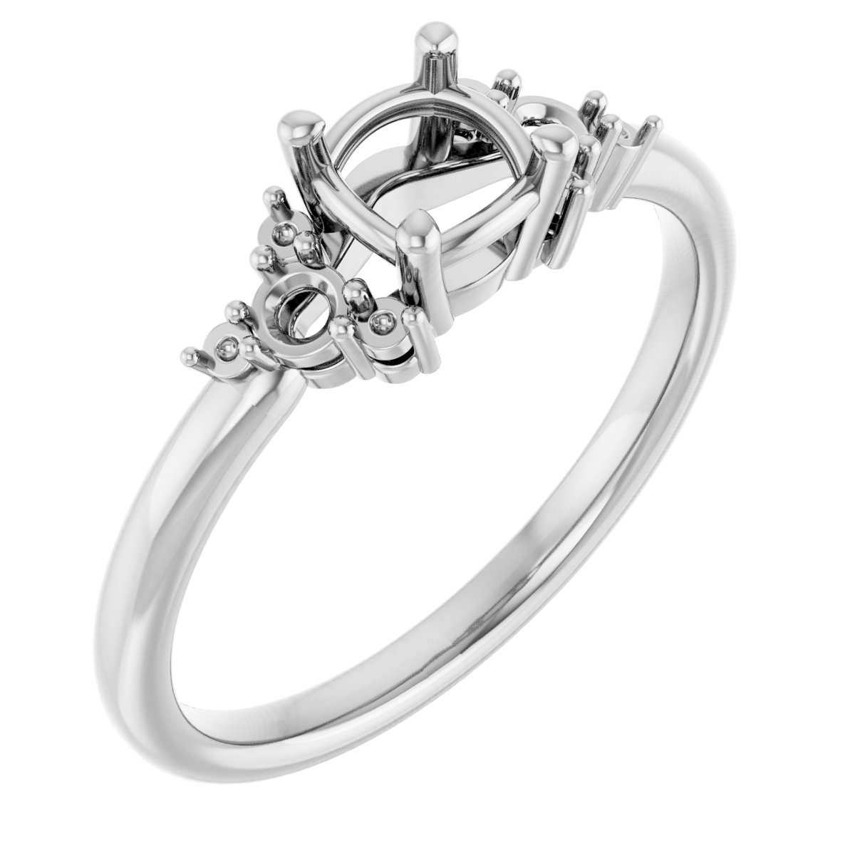 Accented Engagement Ring or Band