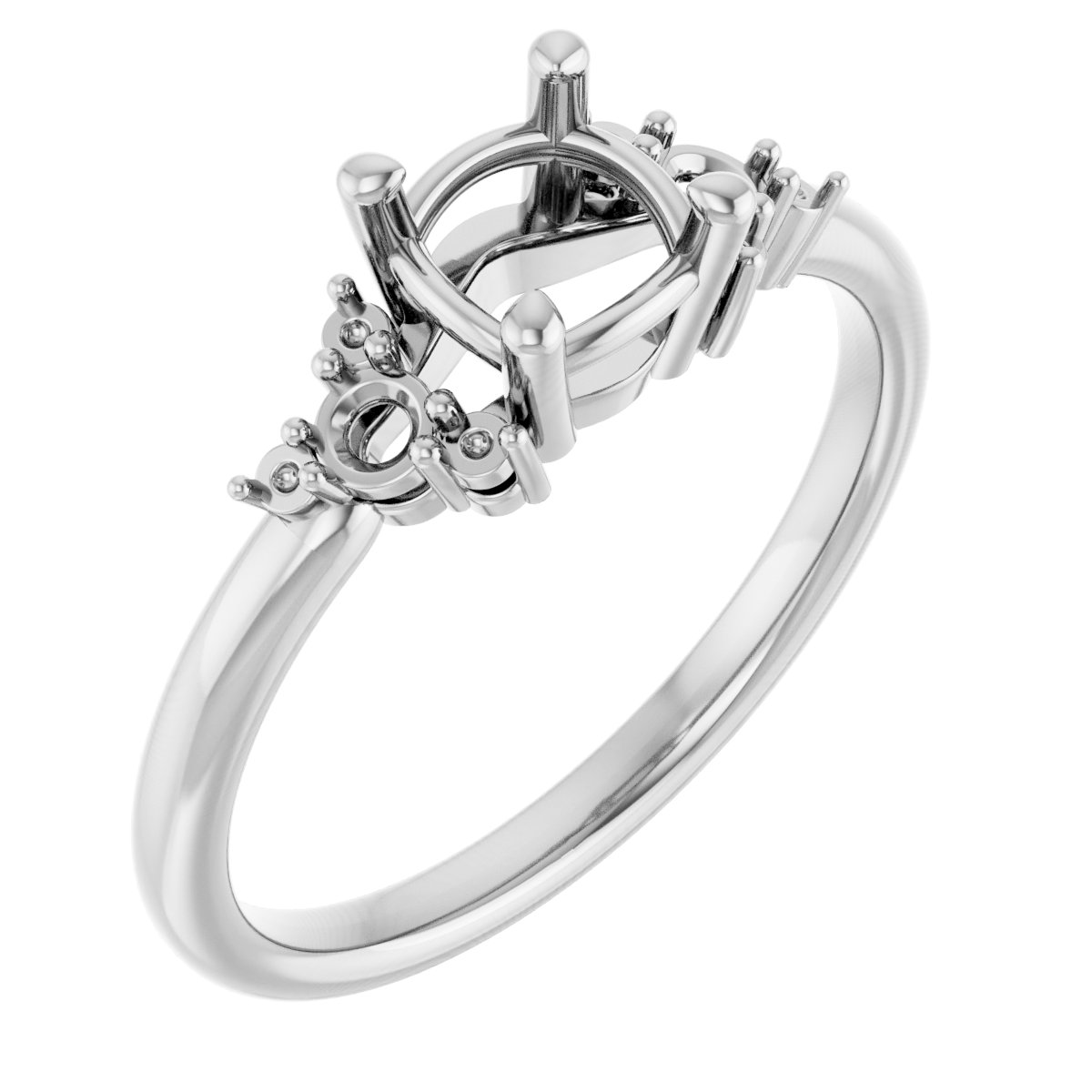 Accented Engagement Ring or Band