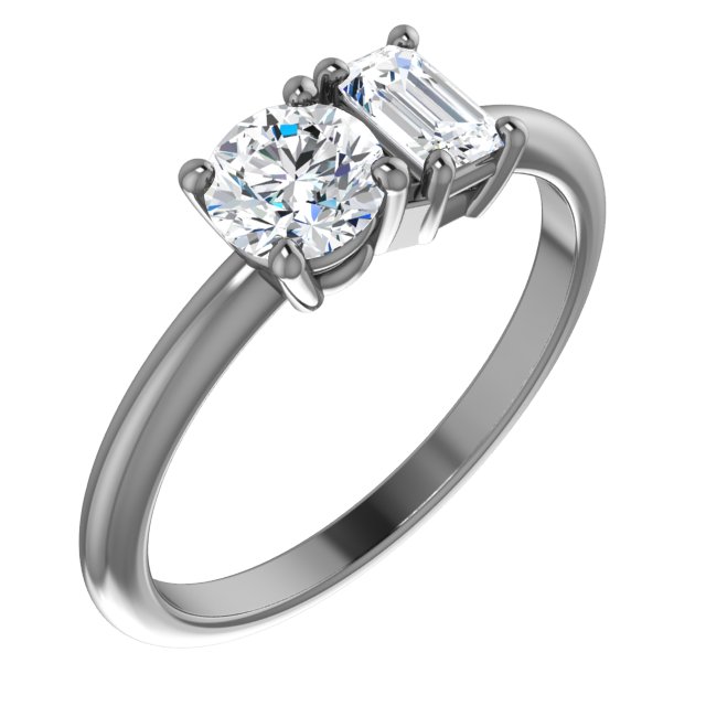 Two-Stone Engagement Ring or Band