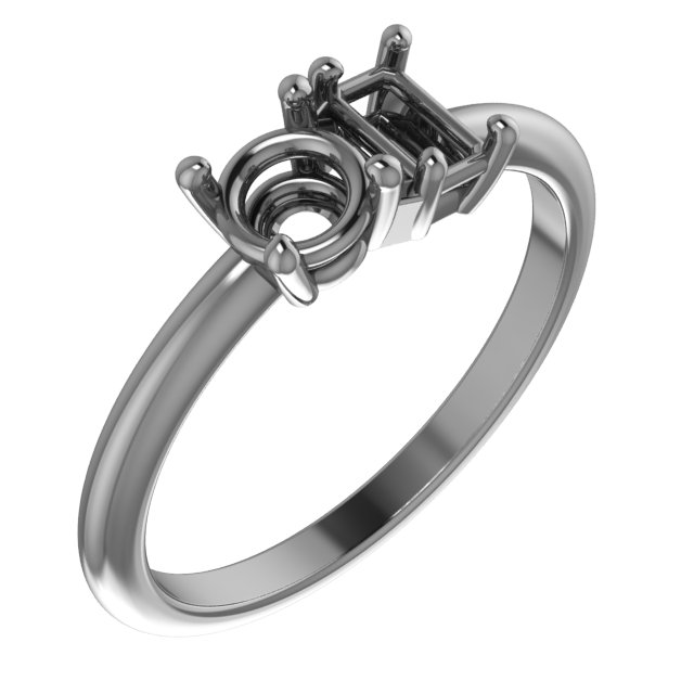 Two-Stone Engagement Ring alebo Band