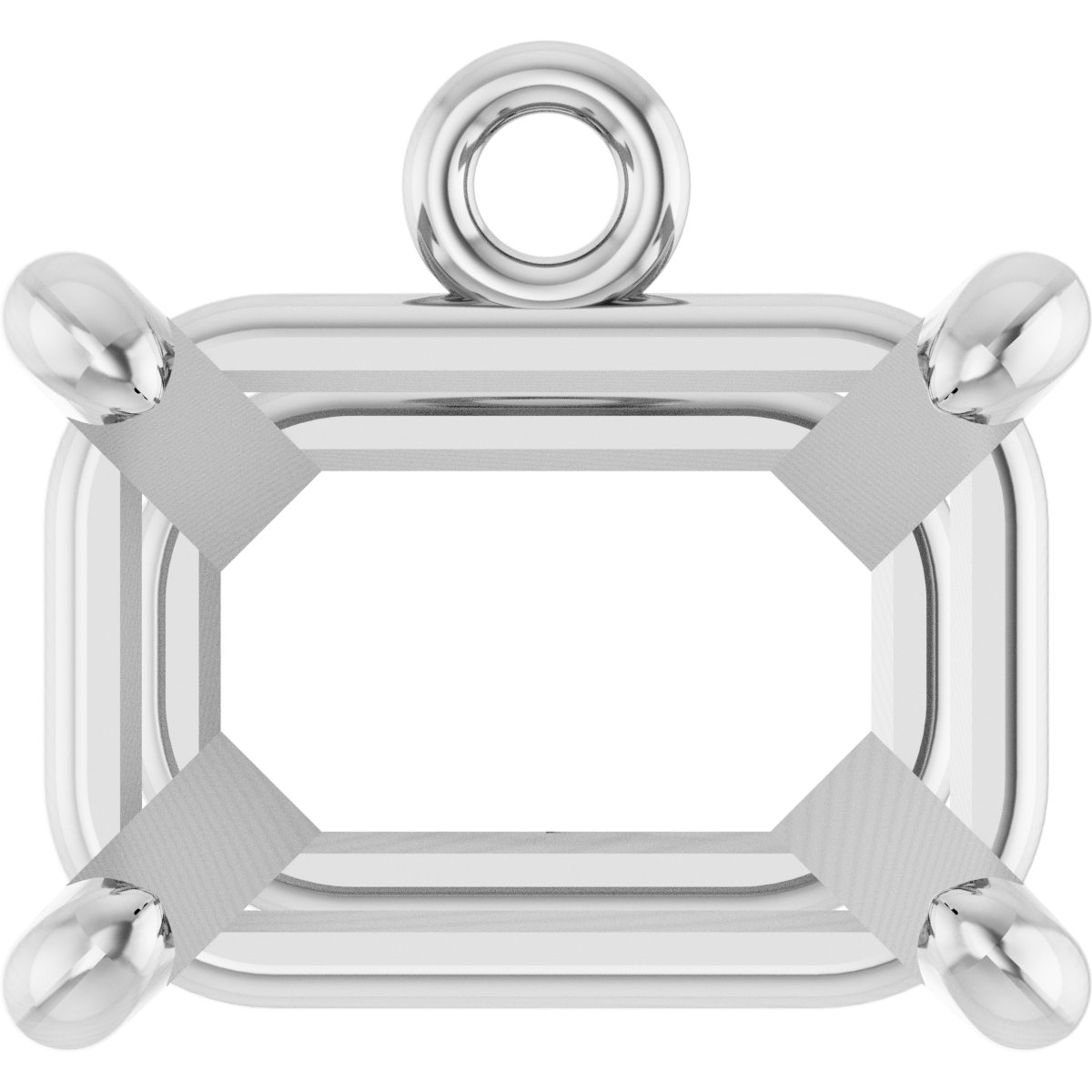 Round 4-Prong Basket Dangle
