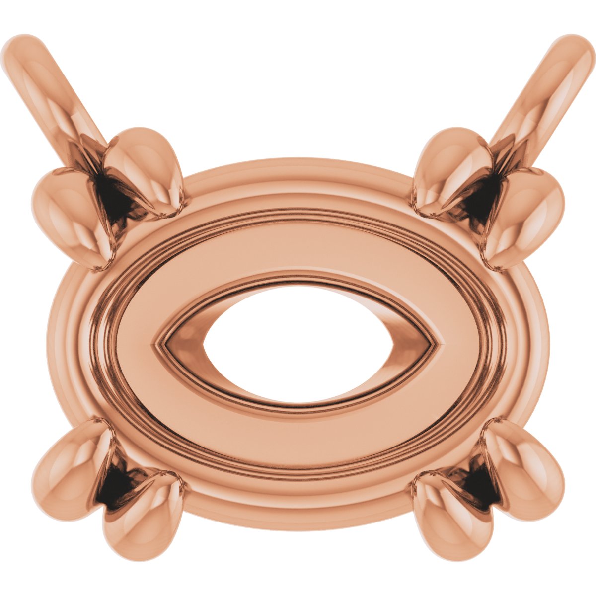 Double-Claw Solitaire Necklace Center