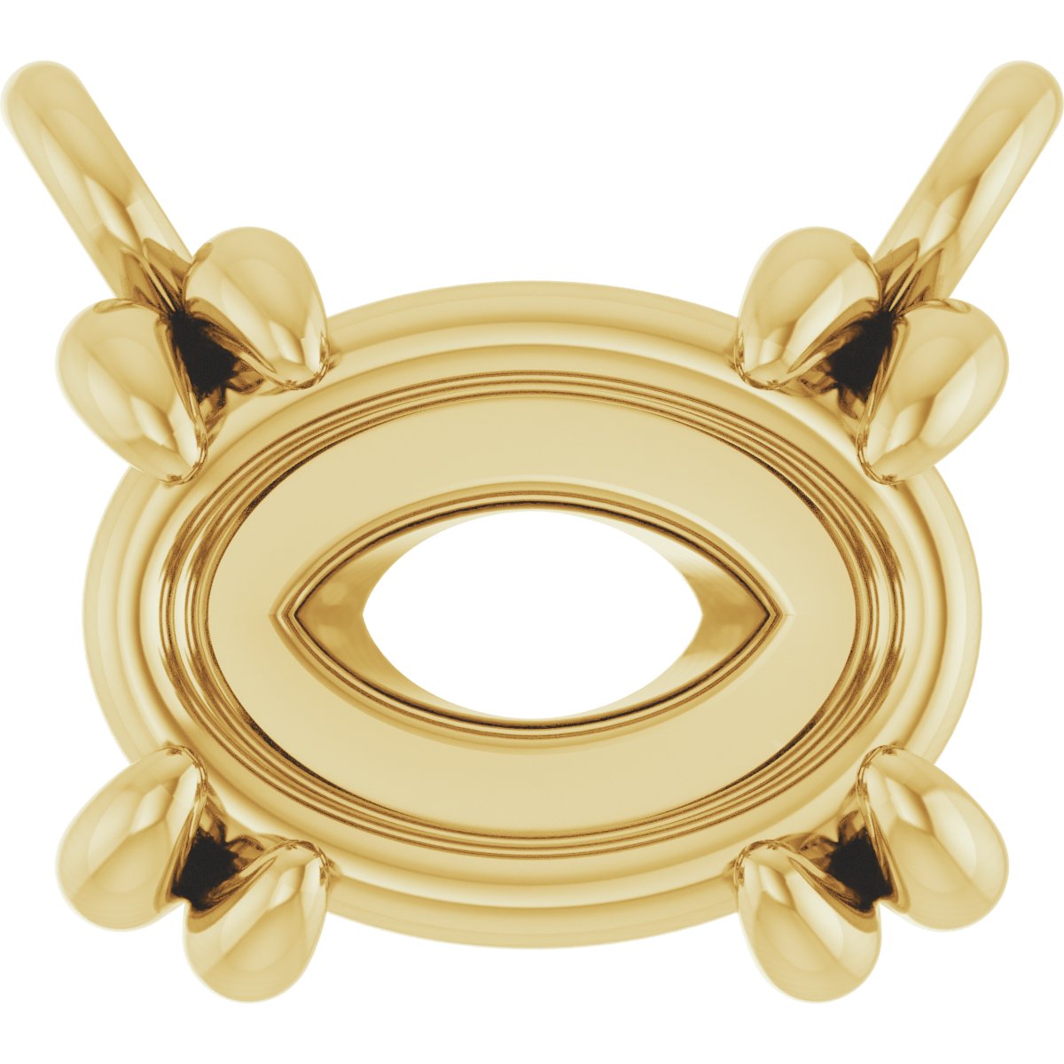 Double-Claw Solitaire Necklace Center
