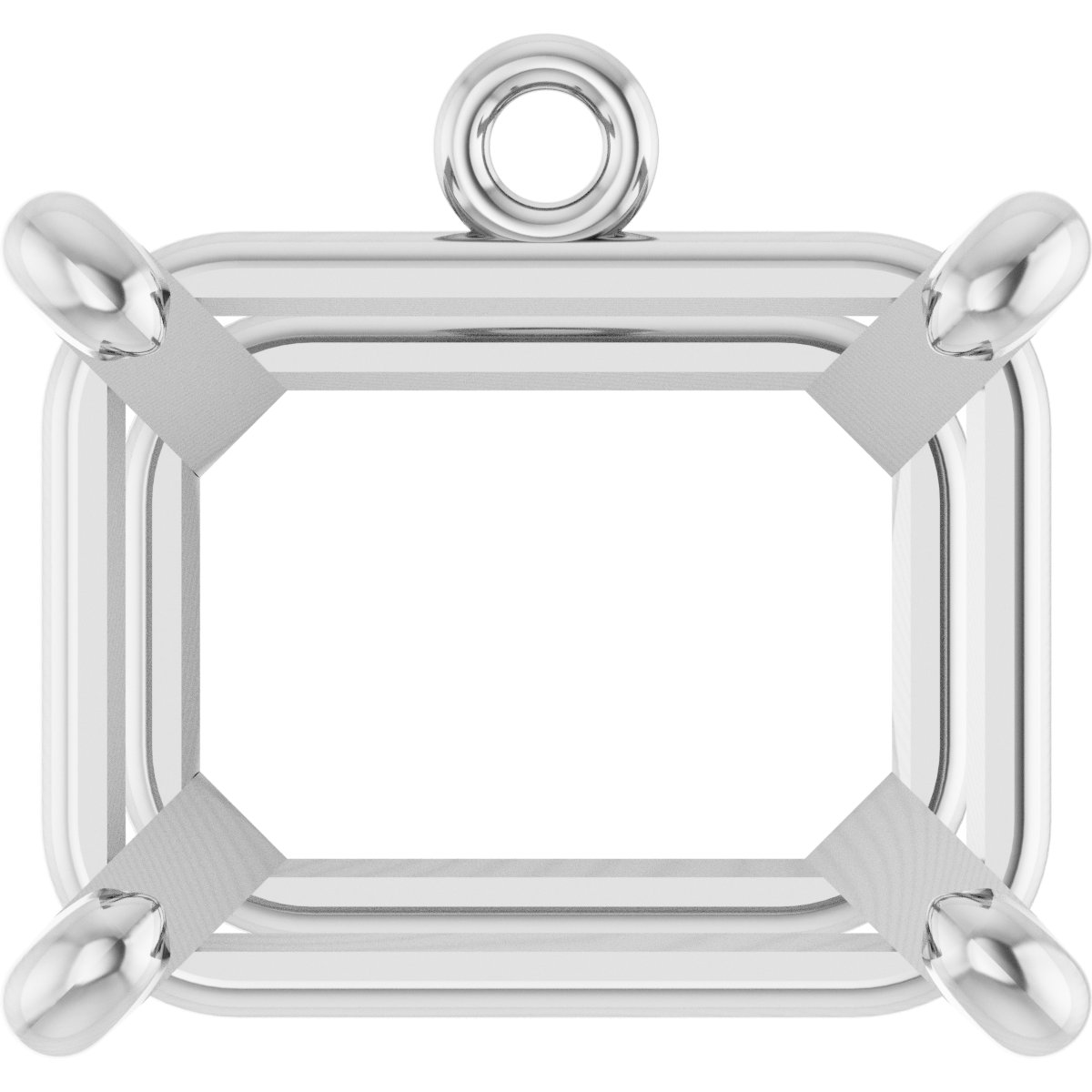 Round 4-Prong Basket Dangle