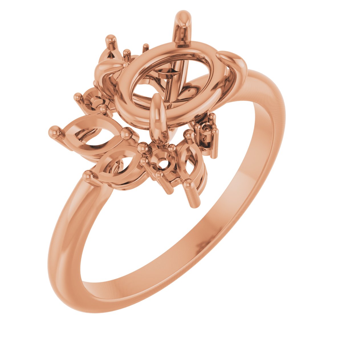 Accented Engagement Ring or Band