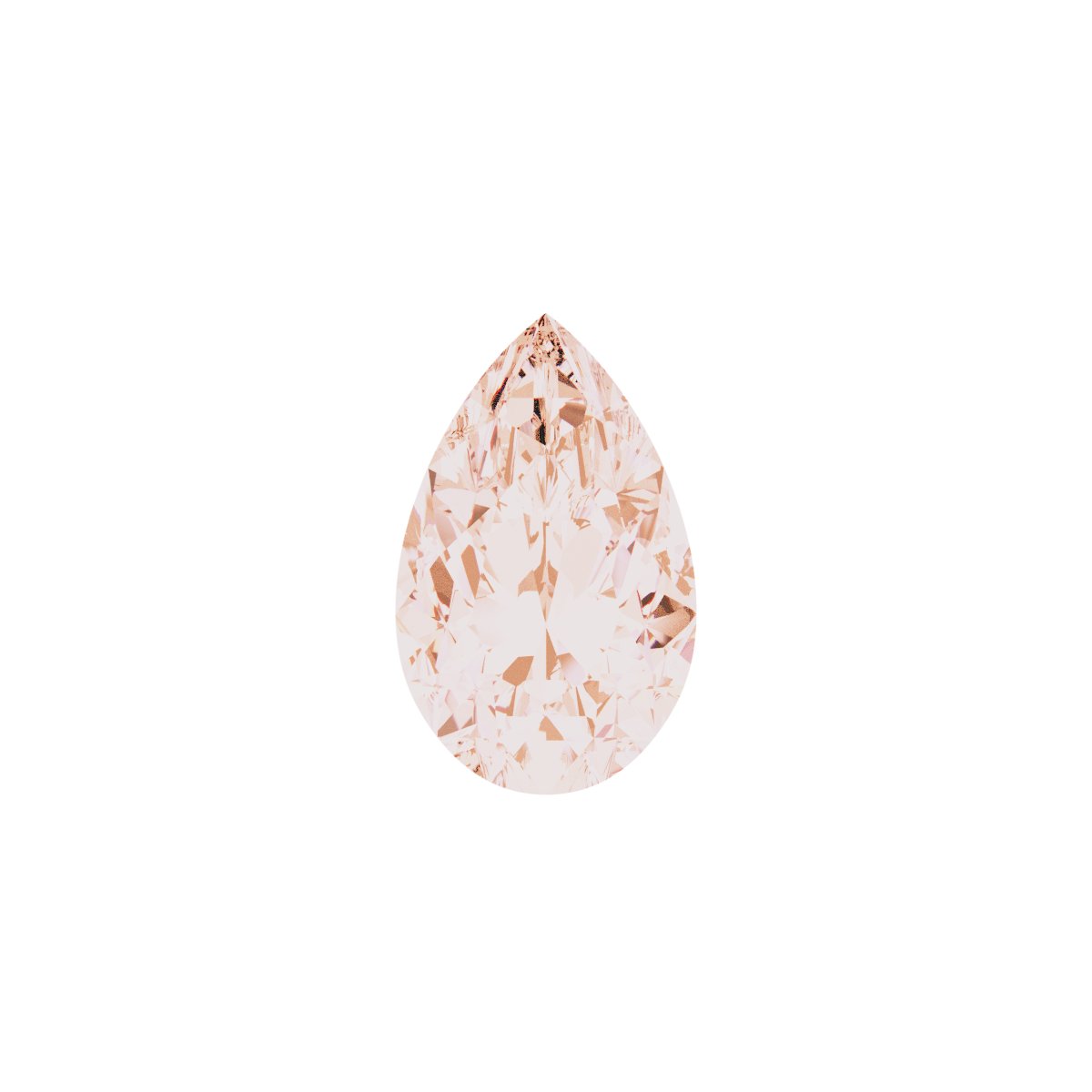 Pear Bezel-Set Link