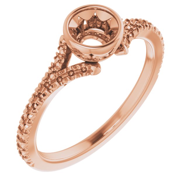 Bezel-Set Accented Engagement Ring or Band