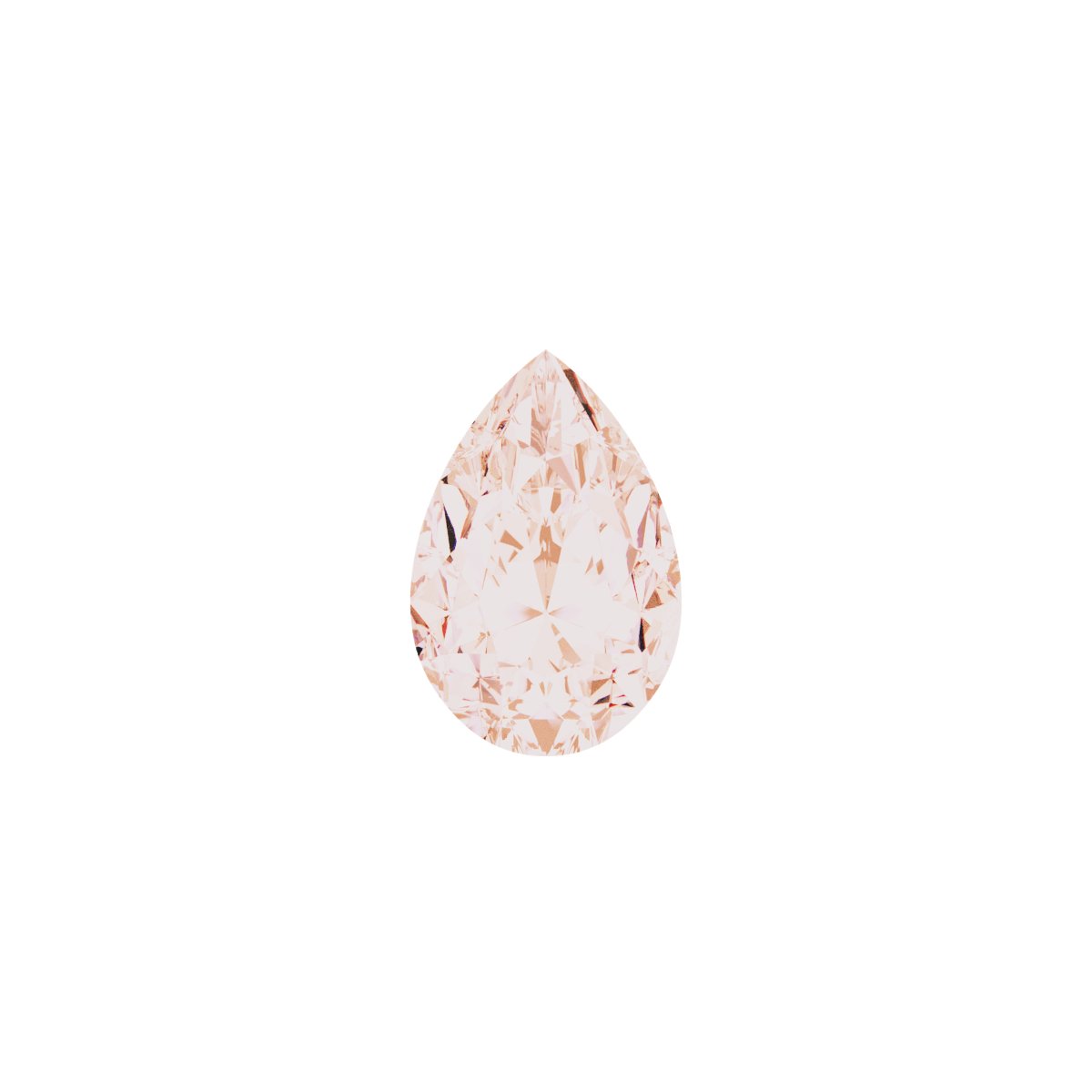 Pear Bezel-Set Link