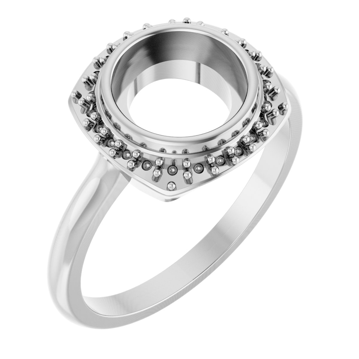 Halo-Style Cabochon Ring